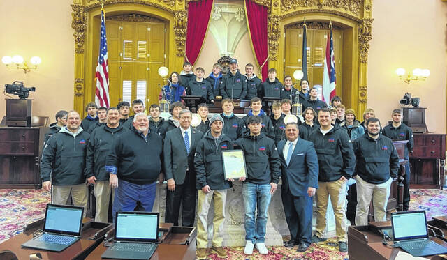 Falcons honored at Ohio Statehouse